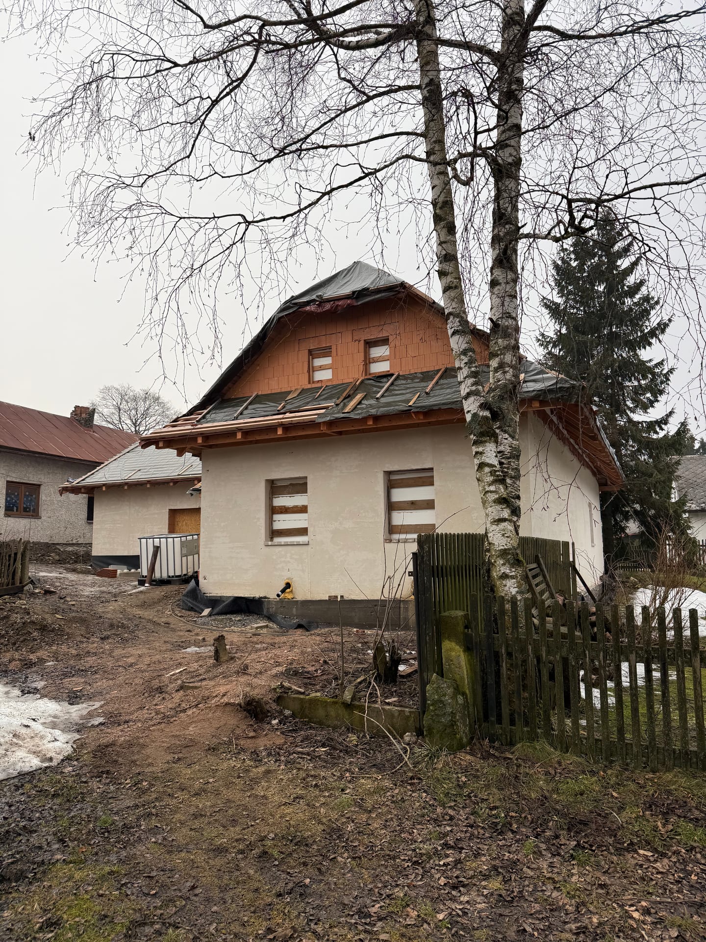 Rekonstrukce chalupy — nová fasáda